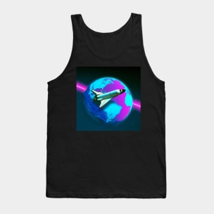 Space Shuttle in Orbit Tank Top